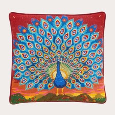 Ehrman Tapestry Needlepoint Kit "Peacock At Sunset" By Alex Beattie New