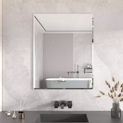 Bevelled frameless wall - frameless,