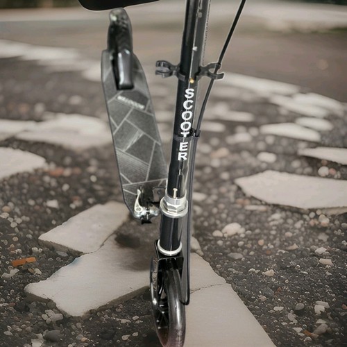 Adult push scooter black - adult,