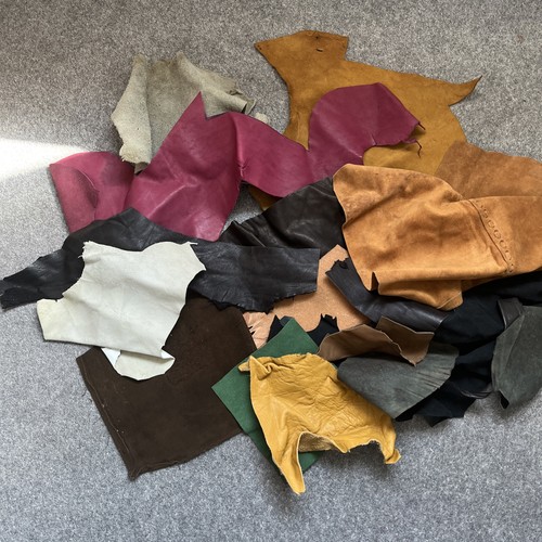 Job lot leather suede - leather, &