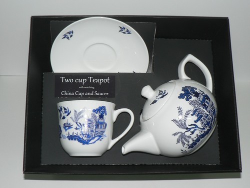 Blue willow pattern cup - pattern, 2