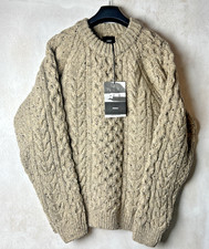 Finisterre Men’s 100% Pure New Wool Cabet Jumper Flint Size Medium BNWT (E7)