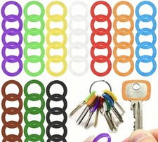 10 Pack Key Cap Covers, Flexible Key Ring Color Identification Cap, Mixed Colors