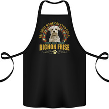 A Bichon Frise Dog Cotton Apron 100% Organic