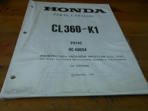 Honda dealer photocopy parts - honda,