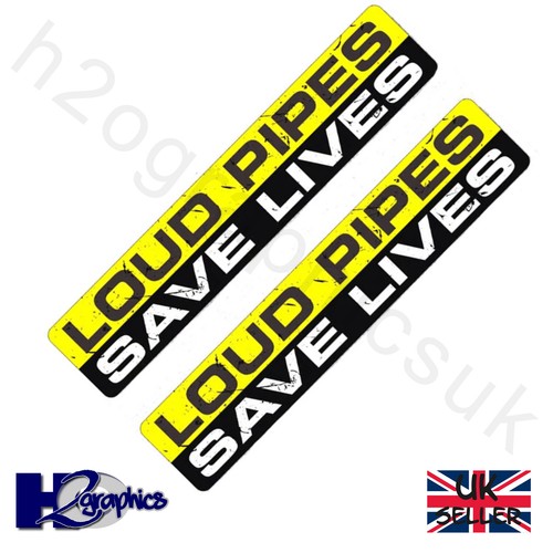 Loud pipes motorcycle stickers - pipes,