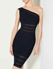 Herve Leger Navy Blue Knit &