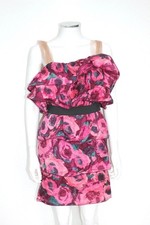 Lanvin for H&M Pink Ruffle frill mini dress F34 Uk 8