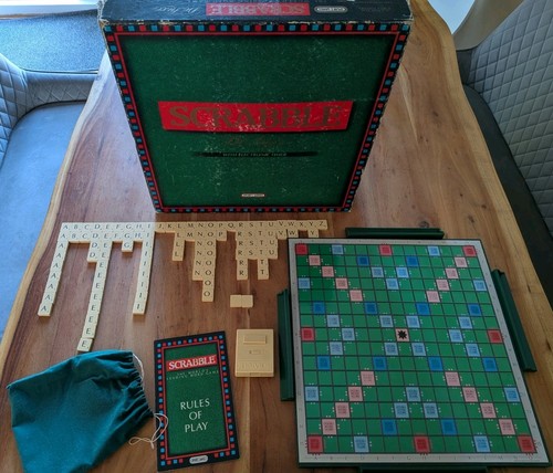 Scrabble deluxe 1988 - scrabble,