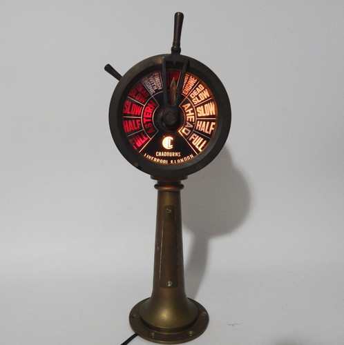 Vtg brass chadburns - brass,