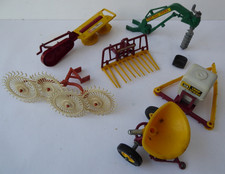 Britains Toys Ltd Tractor Attachments Buck Rake Digger Crop Sprayer Lely Tedder