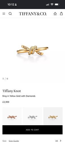 Tiffany knot ring yellow - in,