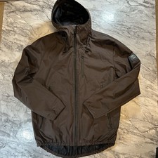 Men’s Nicholas Deakins Brown Windbreaker Jacket Size Large