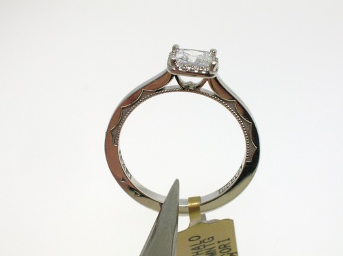 Tacori platinum halo semi - tacori,