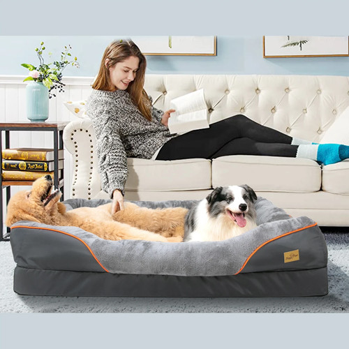 Large dog bed soft warm - large, fleece