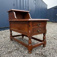 Stunning Vintage Oak Telephone