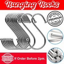 Quality Stainless Steel S Hooks Kitchen Meat Pan Utensil Clothes Hanger Hanging