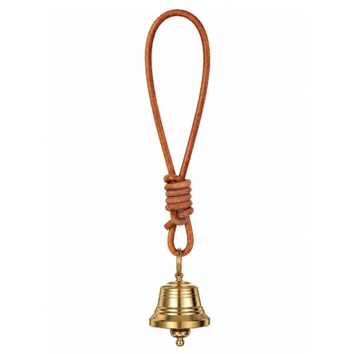 Small brass hanging bell - small,