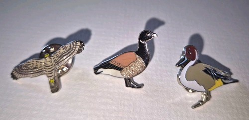 Set enamel bird lapel pin - set,