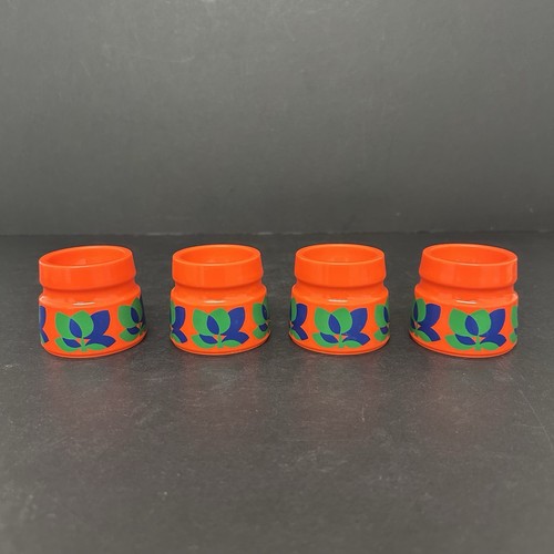 Vintage floral egg - floral, orange