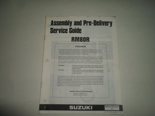 1993 suzuki rm80 - suzuki,