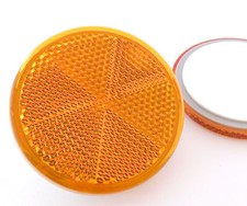 2x Self-Adhesive Amber Yellow