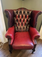 Vintage Ox Blood Red Leather