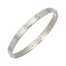 Cartier Love Bracelet Bangle 18K WG 750 Size17 90302760