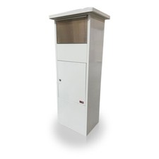 METZ Large White Letter Box Post Box Mail Letterbox Top Drop tall PARCEL Box