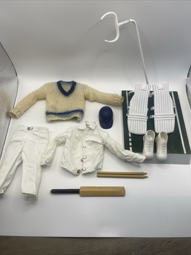 Vintage action man cricketer - man,