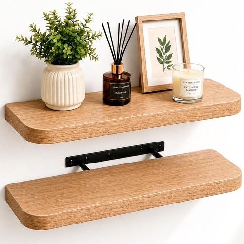Curved corner floating shelf - corner,