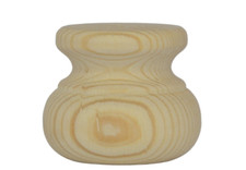 * SET OF FOUR Pine Small Wooden Moulded Bun Feet 66mm Diameter 56mm High Foot *