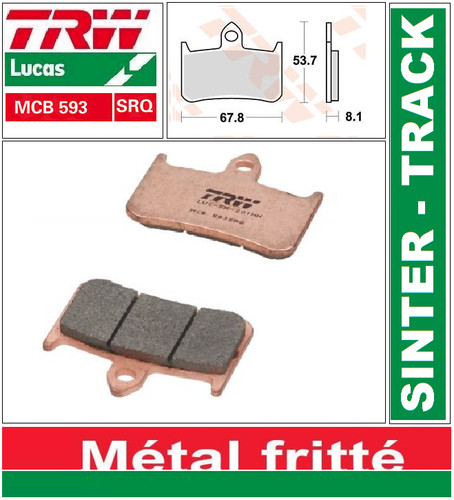 Set front brake pads - front,