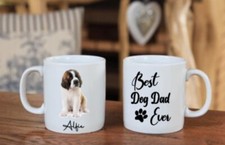St Bernard Dog mug,  gift cup personalised Birthday cup Best Dog Dad Ever