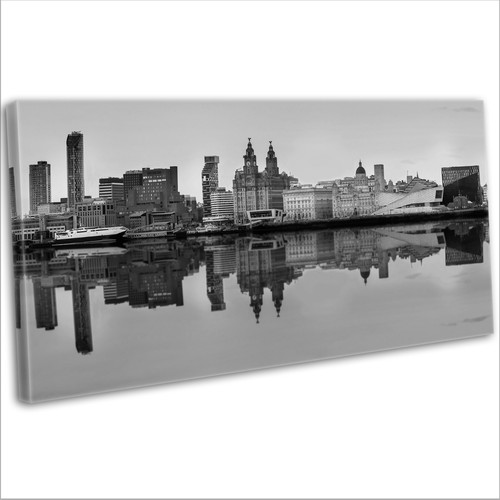 Liverpool skyline canvas print - skyline,