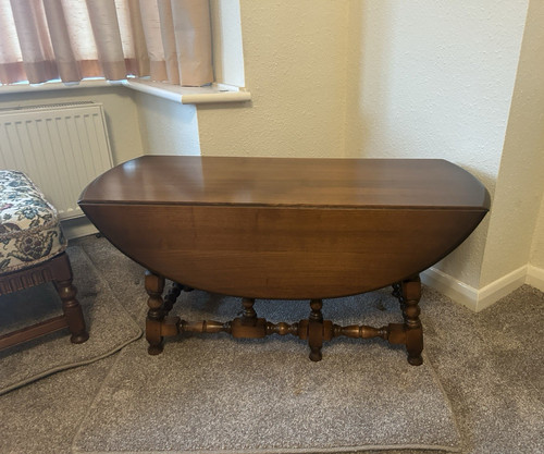 1987 ercol brown wooden - brown,