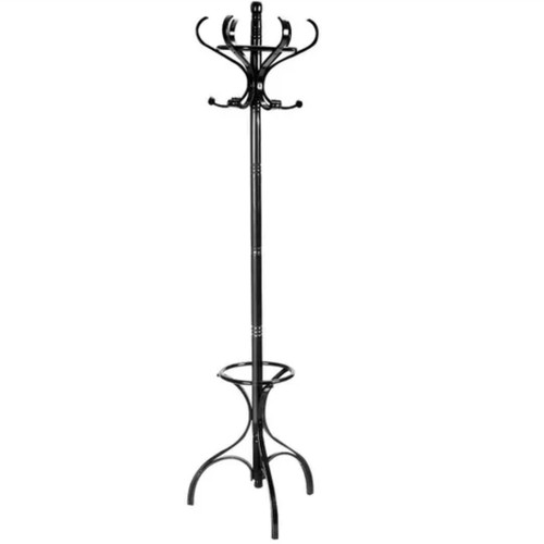 Costway black wooden coat - black,