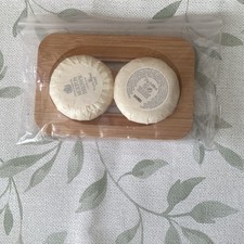 2 Packs Natural Wooden Bamboo Soap Dish Storage Holder  Milton brown Soap Holder