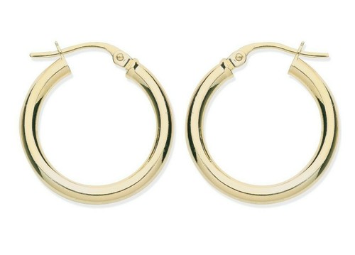 9ct gold 20mm - gold, plain