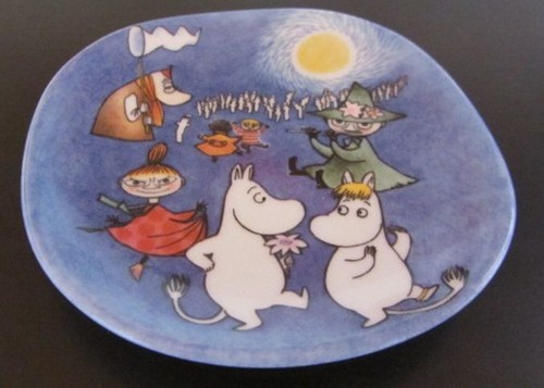 Moomin dancing party - moomin, wall