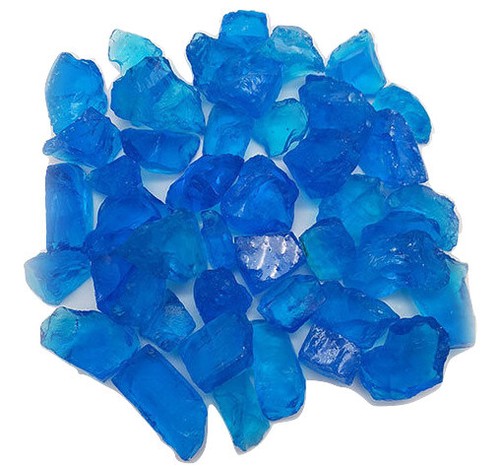 Glass chippings pebbles grave - glass,