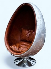 Aviation Swivel Egg Chair With