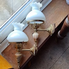 Vintage Pair of Brass & Onyx