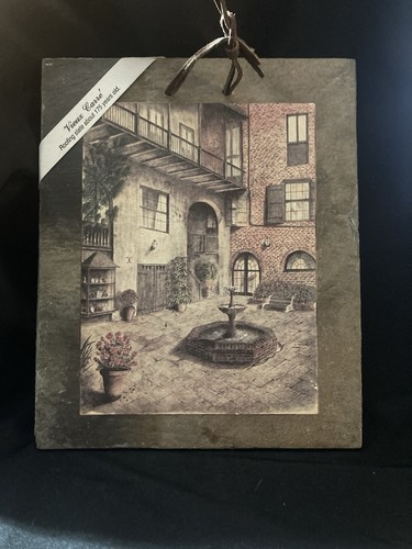 Brulatour courtyard old slate - brulatour,