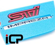 Genuine 'STi Impreza' Boot Lid Badge Fits: Subaru Impreza WRX STi 2000-2007