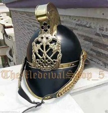 Antique Brass Fireman Helmet