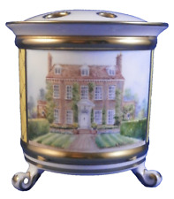 Lynton Derby Porcelain Scenic Bough Bulb Flower Pot English Stefan Nowacki