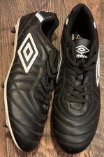 Umbro Speciali Liga SG Soft Ground Black Men's Studded Football Boots Size 9