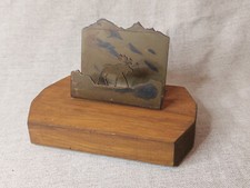 Naieve Wood & Metal Moose Letter Rack / Holder