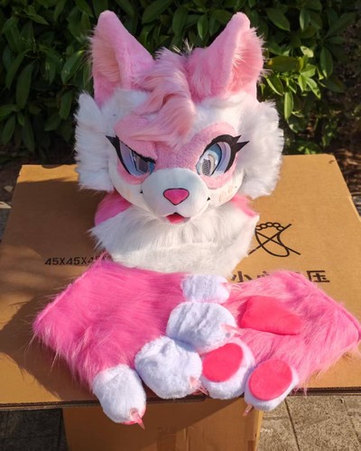 Fursuit long haired dog fox - haired,